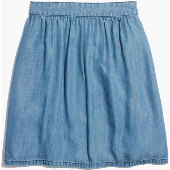 Madewell Dresses & Skirts - Madewell Faded Indigo boho chambray skirt